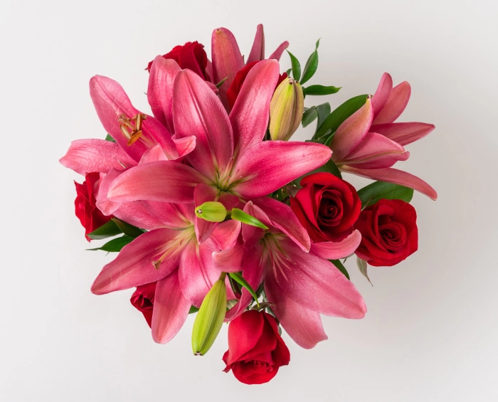 Arranjo de Lírios e Chocolate - Image 3